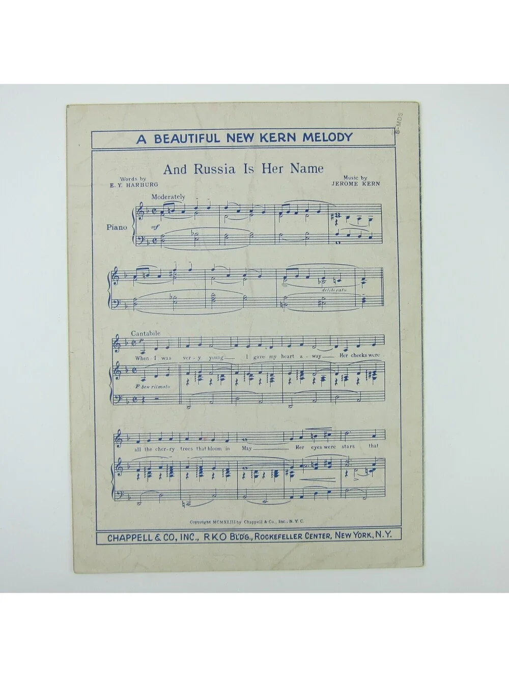 Sheet Music Vict'ry Polka Victory Samuel Cahn Jule Styne Patriotic Vintage 1943